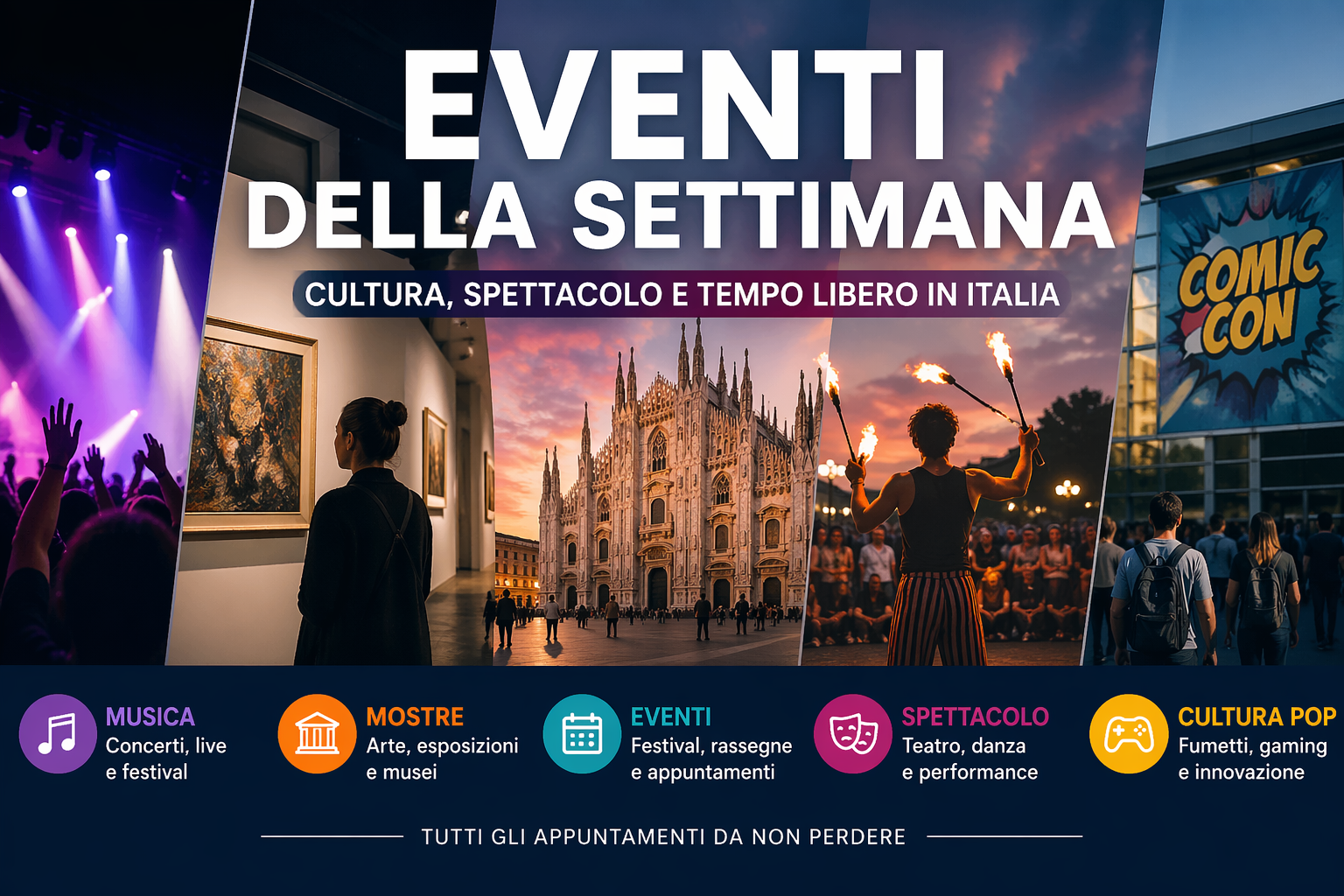 Eventi Culturali in Italia: Cosa Non Perdere questa Settimana