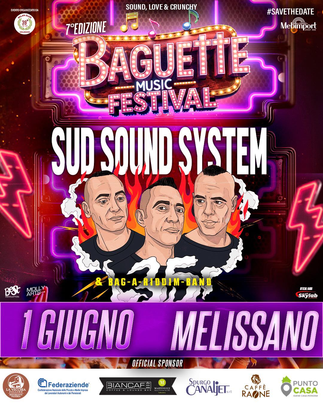 Festival di Melissano: Torna il Baguette Music Festival 2026