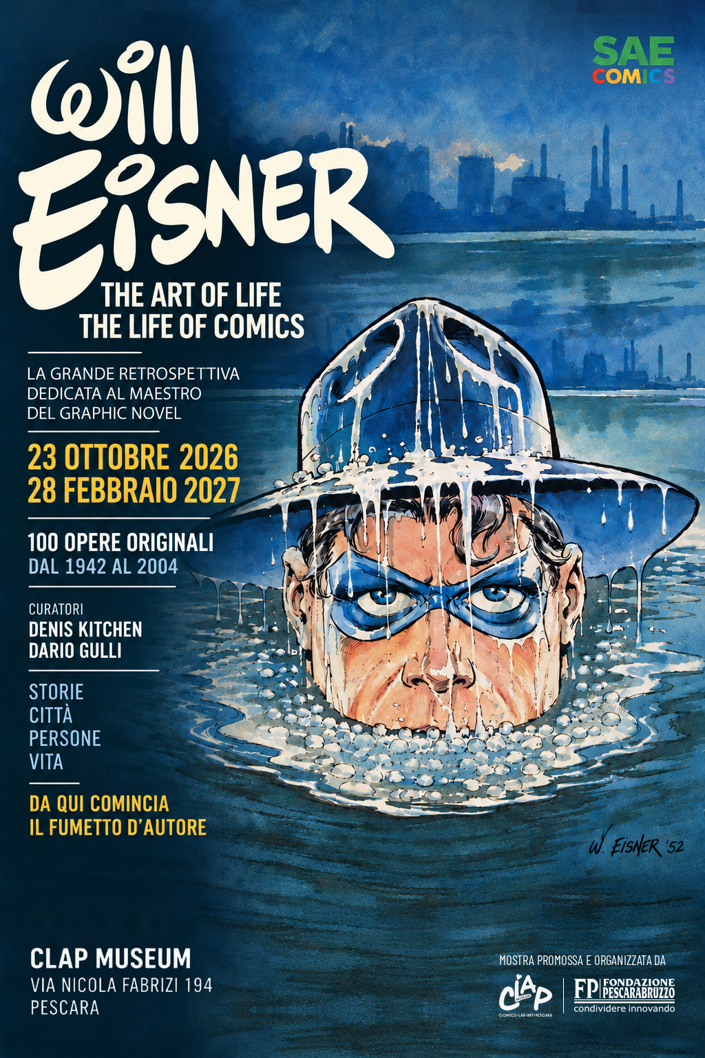 Will Eisner: The Art of Life, The Life of Comics al CLAP Museum di Pescara